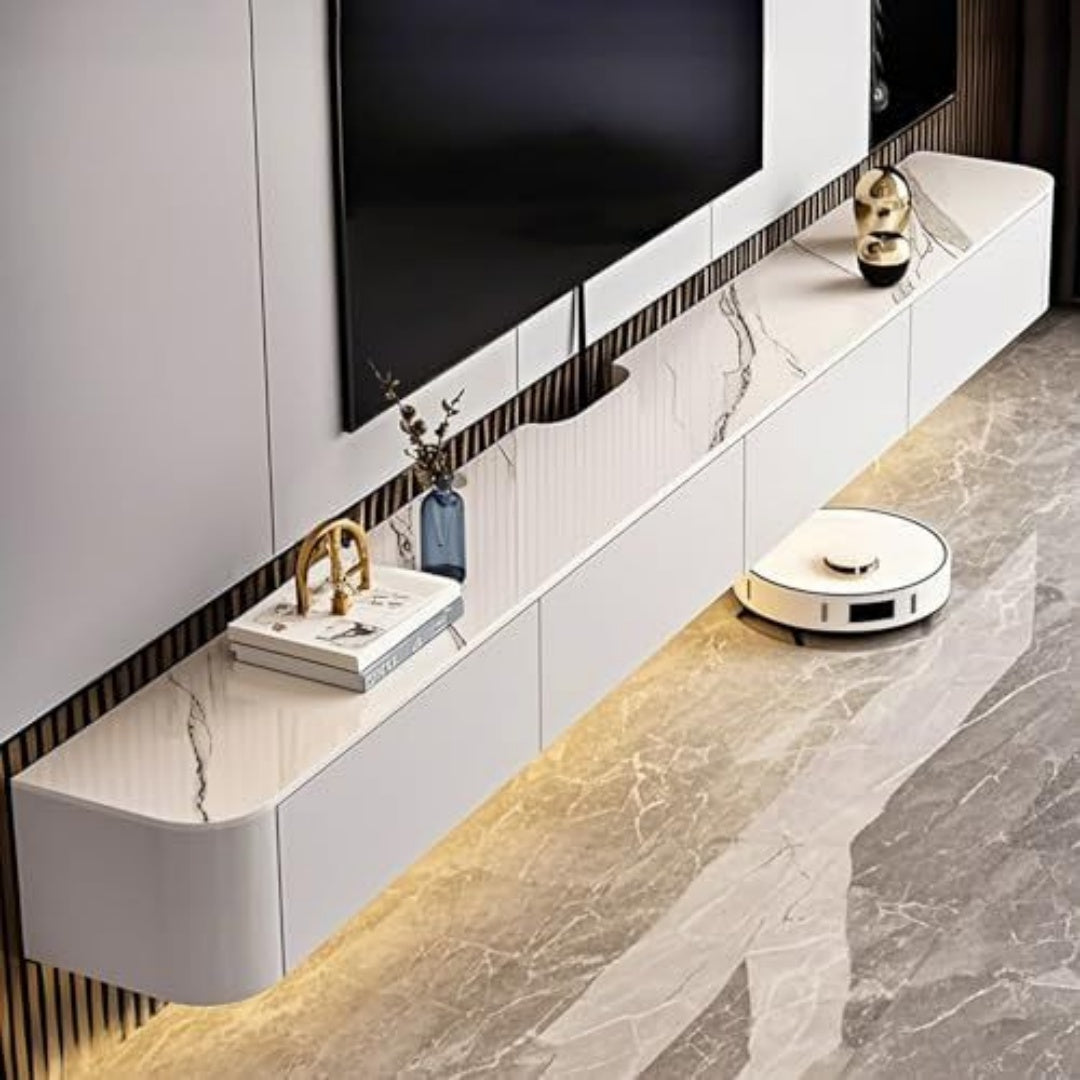 Un espace mieux organise grace a ce commode avec tiroirs, avec portes, finition bois naturel et vert
