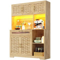 Une touche de caractere, buffet avec tiroirs, avec portes dans un ton bois naturel
