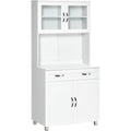 Pour un interieur harmonieux, buffet avec tiroirs, avec portes en finition blanc