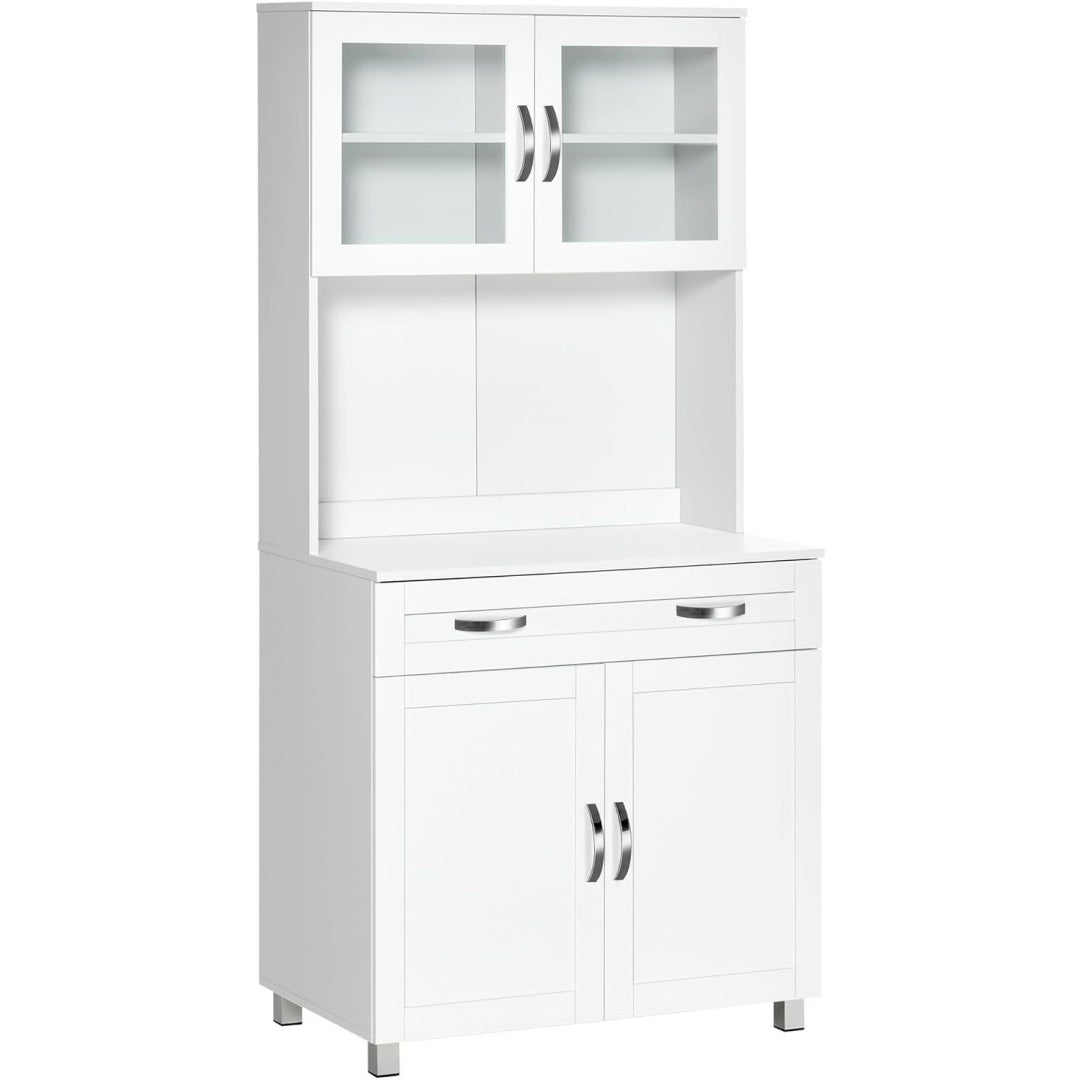Pour un interieur harmonieux, buffet avec tiroirs, avec portes en finition blanc