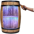 Un espace mieux organise grace a ce armoire a l'aspect bois, finition bois naturel
