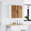 Une silhouette equilibree pour ce buffet avec tiroirs, avec portes, teinte blanc et bois naturel