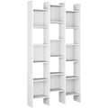 Pour un interieur harmonieux, bibliotheque avec portes, avec etageres en finition blanc