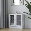 Une silhouette equilibree pour ce bibliotheque avec portes, avec etageres, teinte blanc