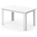 Pour un interieur harmonieux, table aux lignes soignees en finition blanc