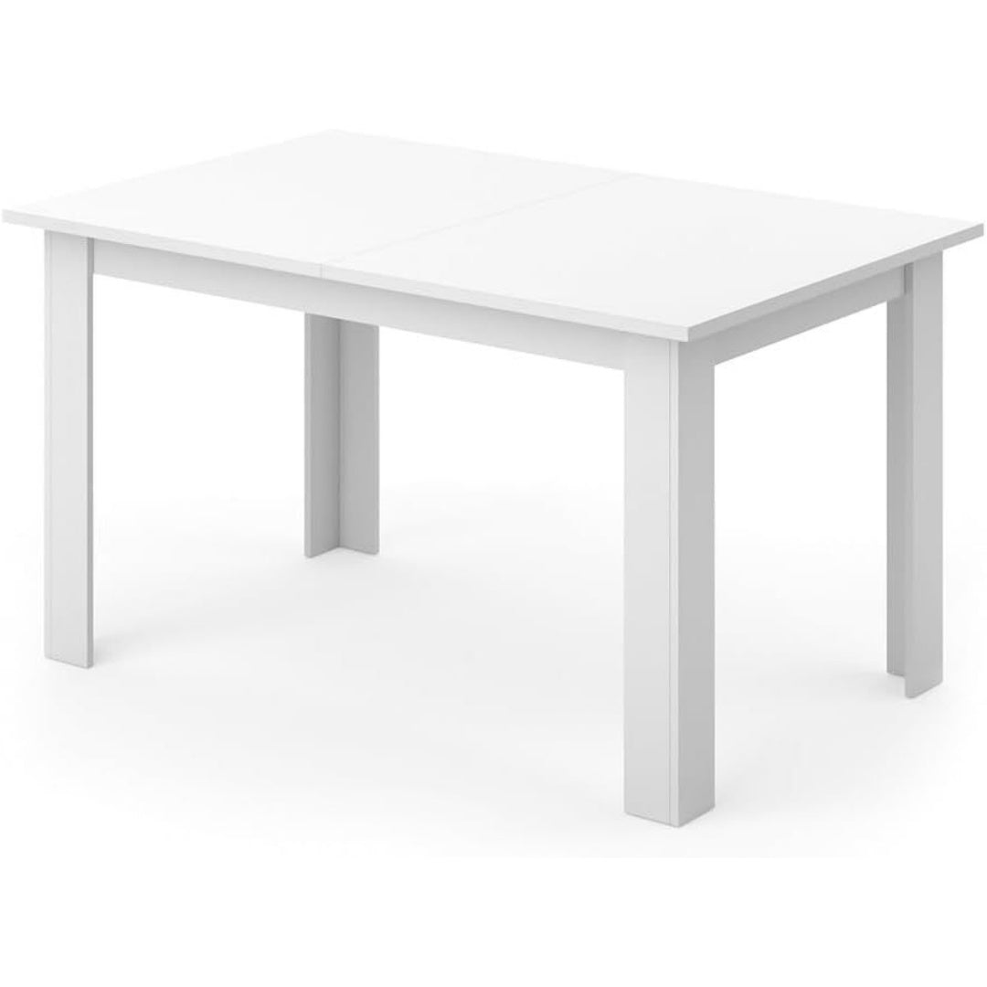 Pour un interieur harmonieux, table aux lignes soignees en finition blanc