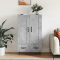 Le charme du rangement avec ce buffet avec tiroirs, a l'aspect bois, coloris gris et bois naturel