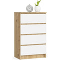 Pour un interieur harmonieux, commode avec tiroirs en finition chene