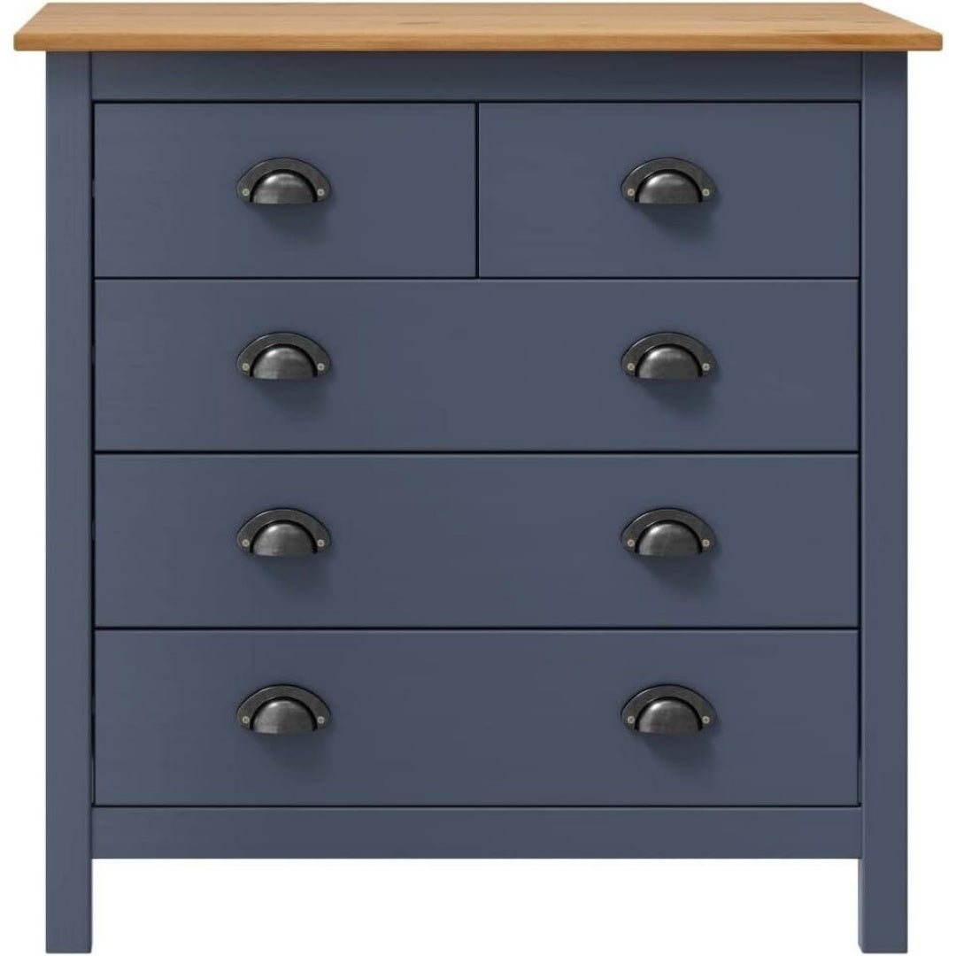 Pour un interieur harmonieux, buffet avec tiroirs, avec portes en finition gris et marron
